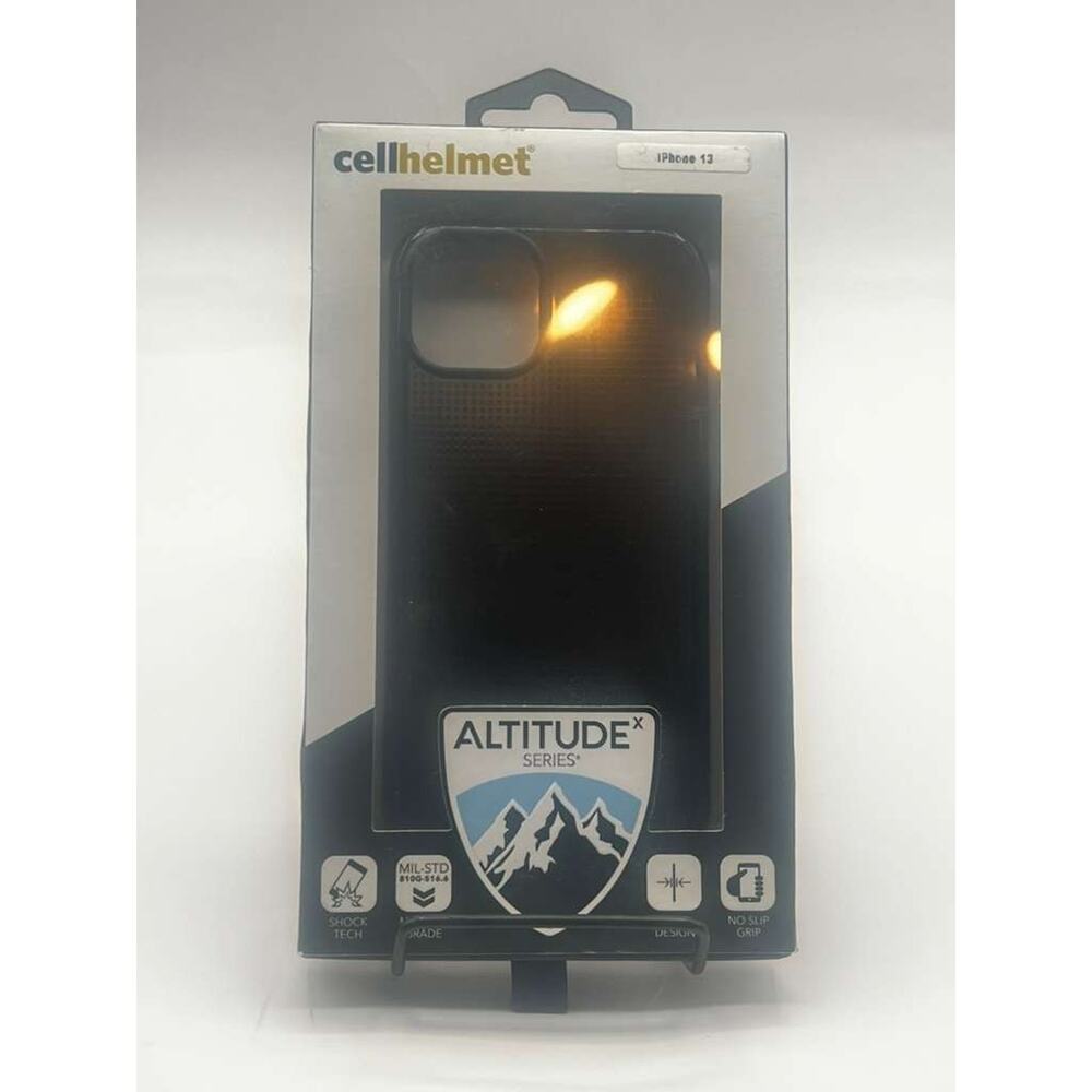 Cellhelmet Altitude X Series Black Case for iPhone 13 – Shockproof Drop Protecti